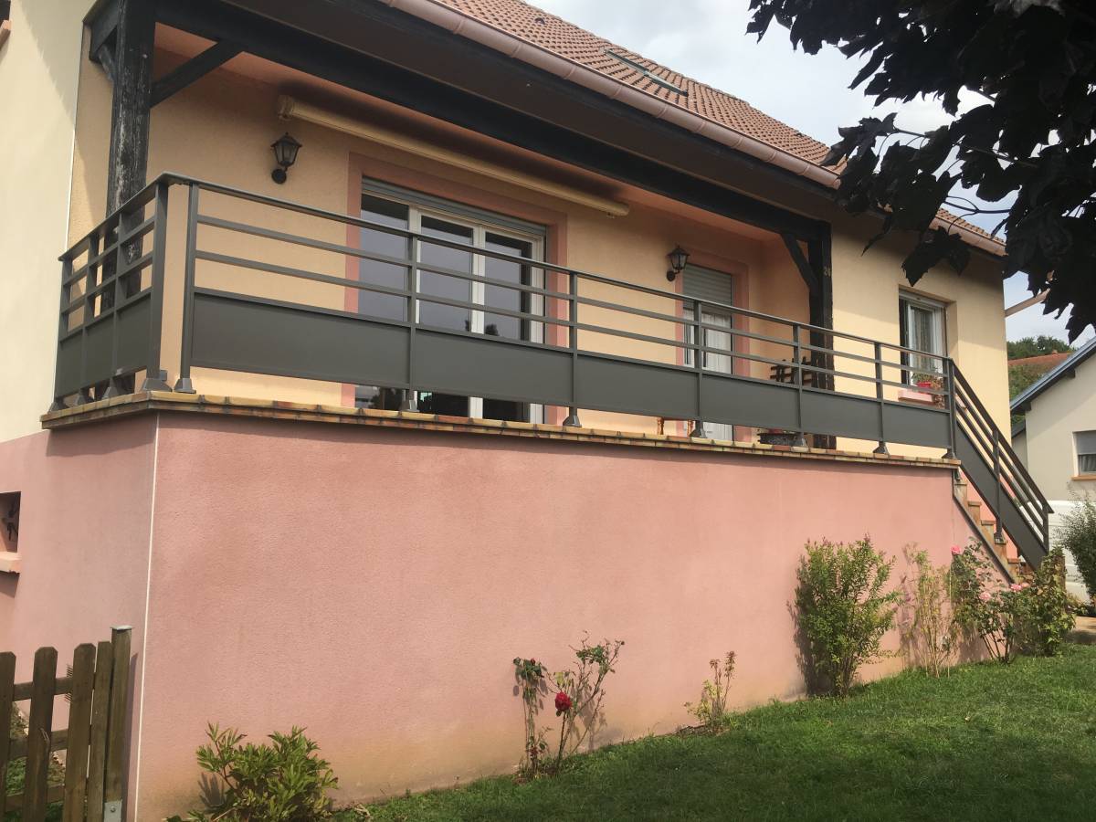 Garde corps de terrasse Thann 3