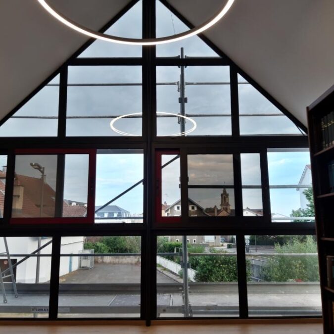 Pose de chassis aluminum vitr&eacute; Seloncourt Cernay