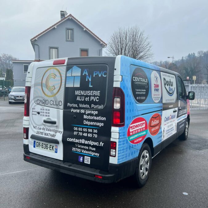 ANL PVC, sponsor d’un v&eacute;hicule de la mairie de Valentigney H&eacute;ricourt 2